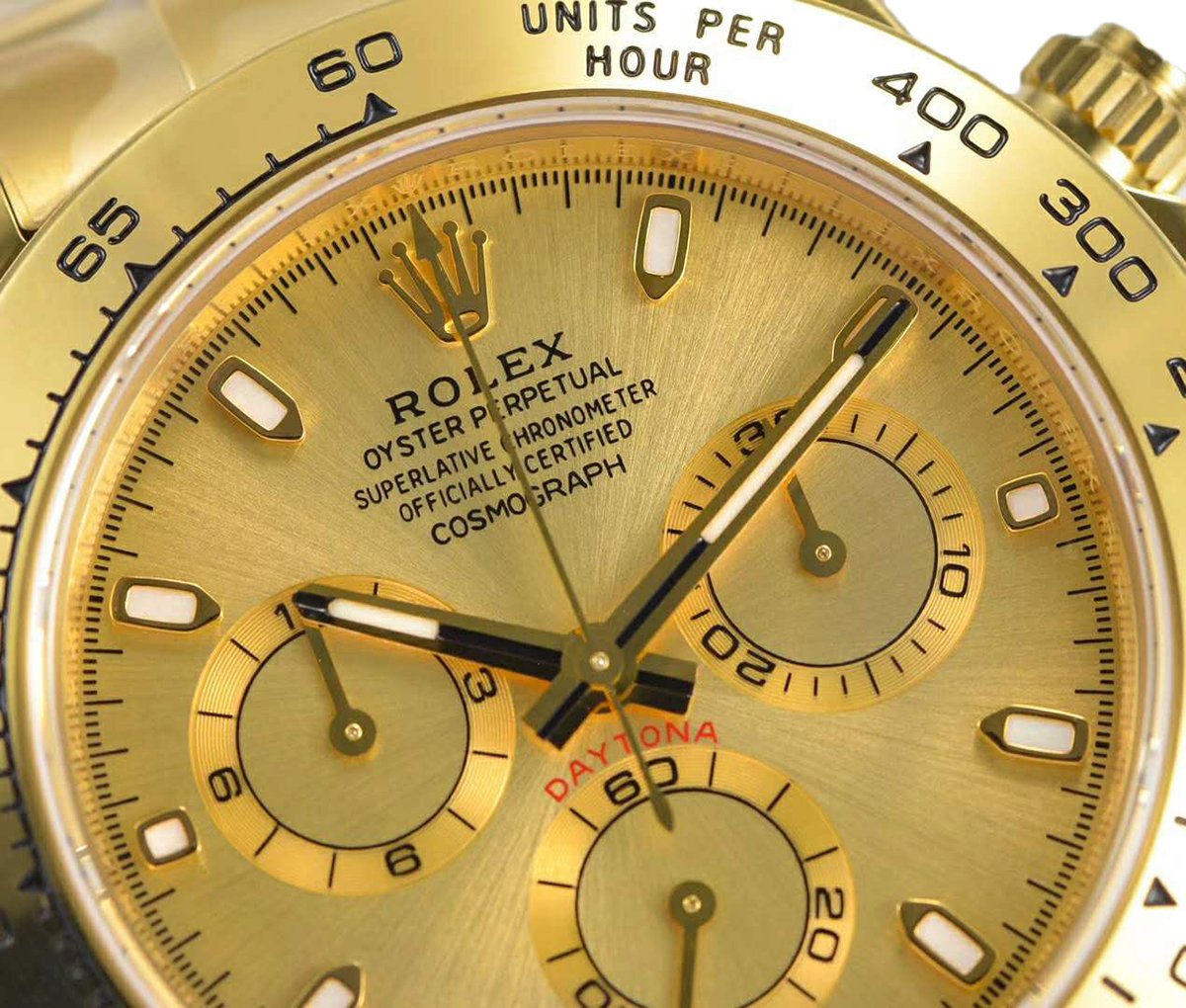 Daytona 116508 Gold Dial in Yellow Gold