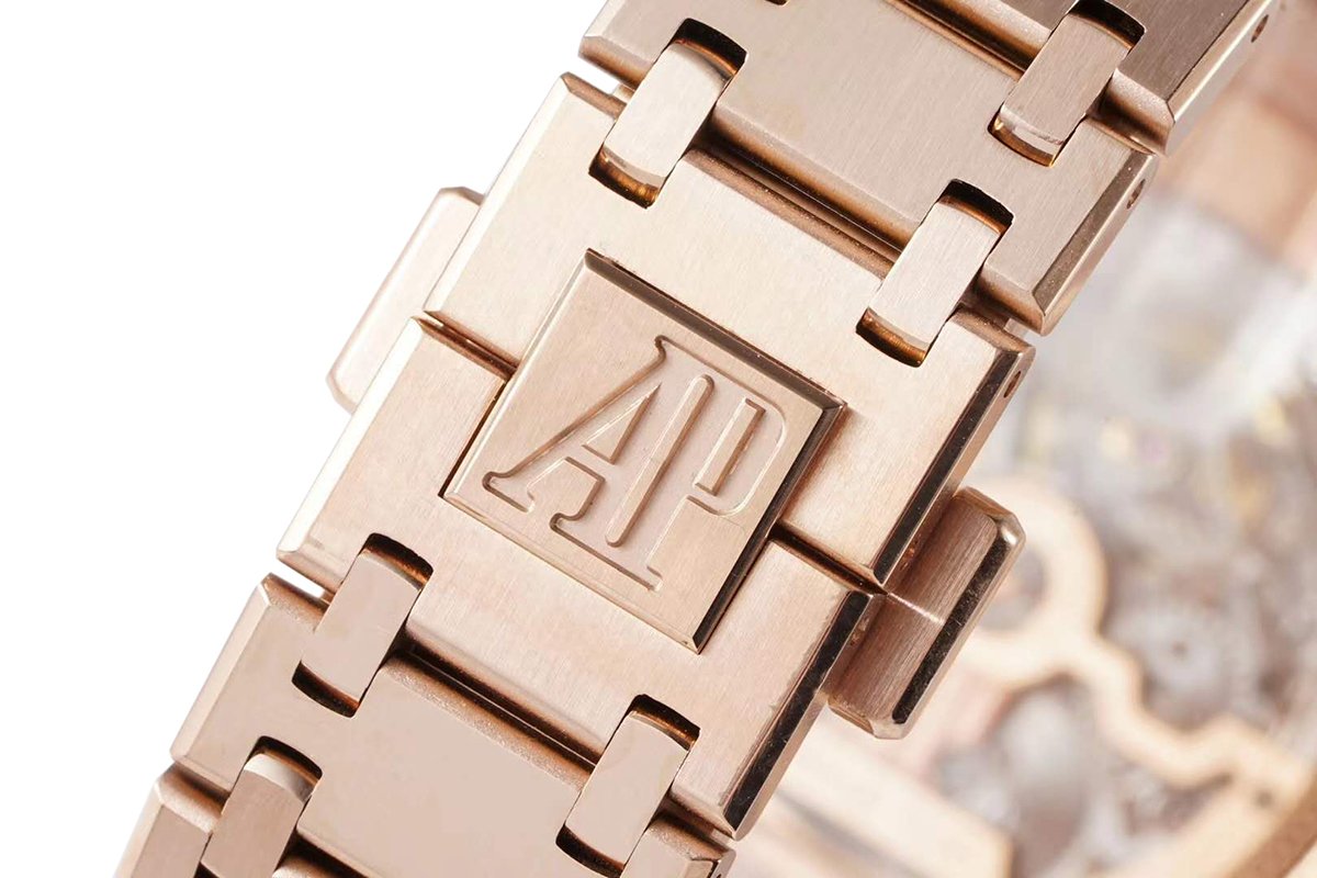 Royal Oak 15202 39mm Blue Dial in Rose Gold