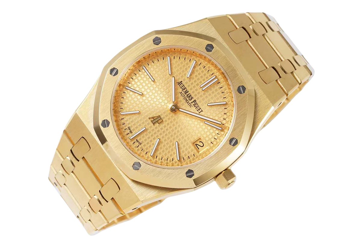 Royal Oak 15202 39mm Yellow Dial in Yellow Gold