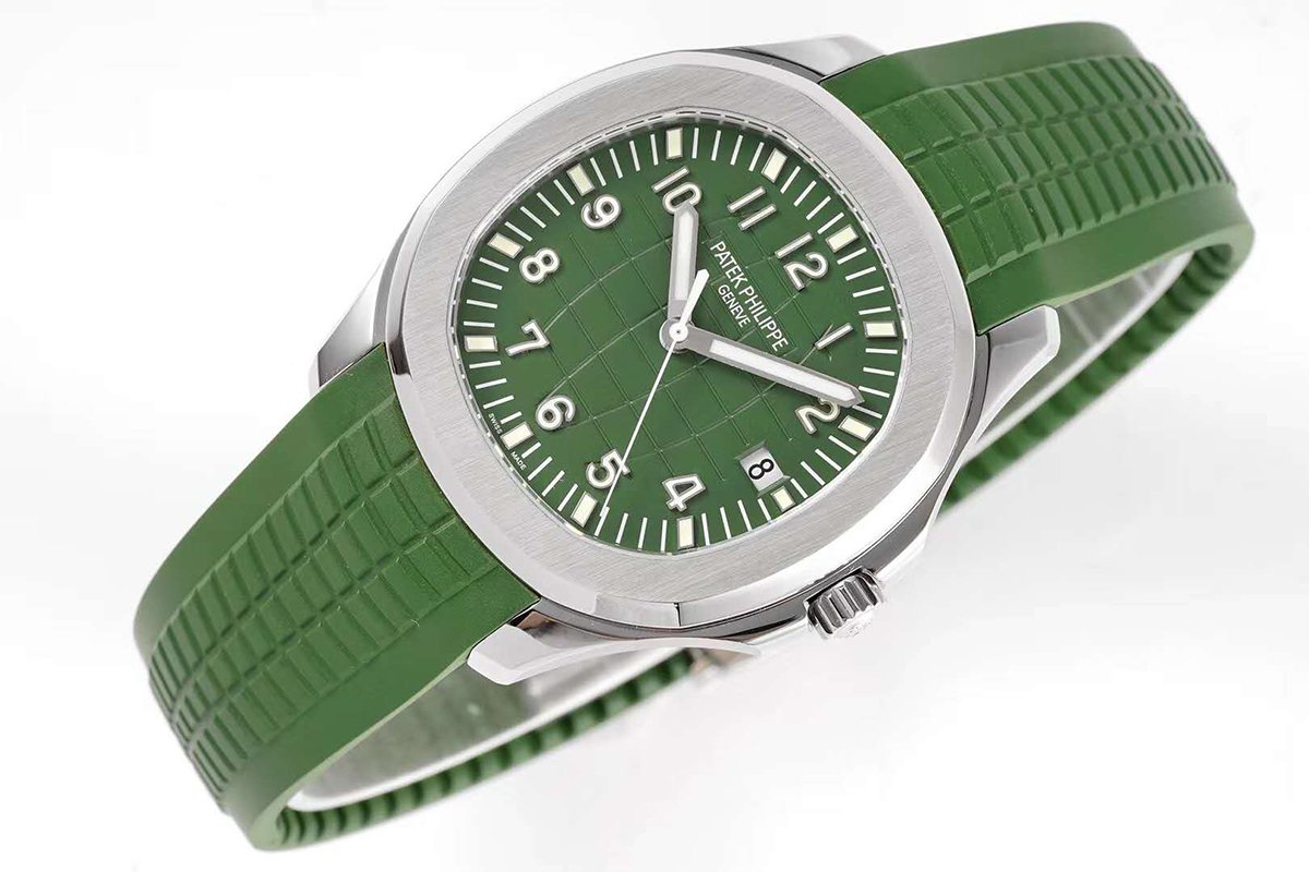 Aquanaut 5168G-010 Green Dial in White Gold