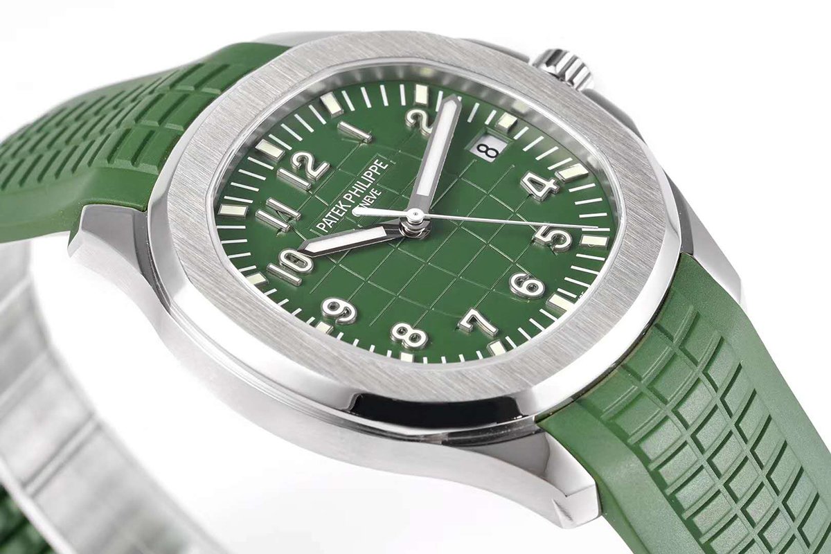 Aquanaut 5168G-010 Green Dial in White Gold