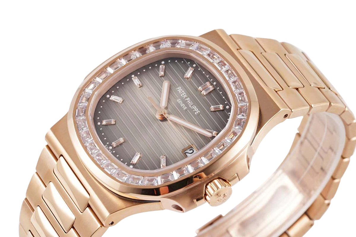 nautilus jumbo 5711/1r-001 brown dial with Di*m*nd bezel