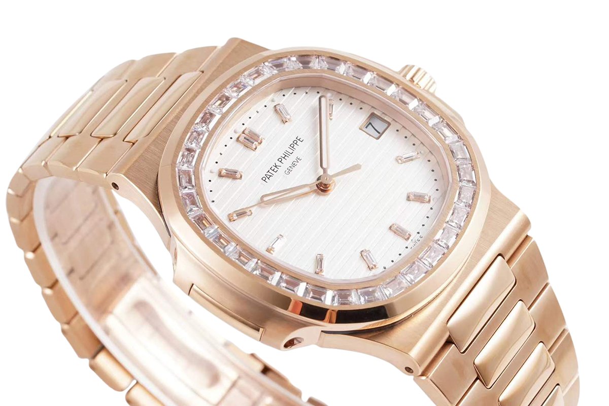 nautilus jumbo 5711/1r white dial with Di*m*nd bezel