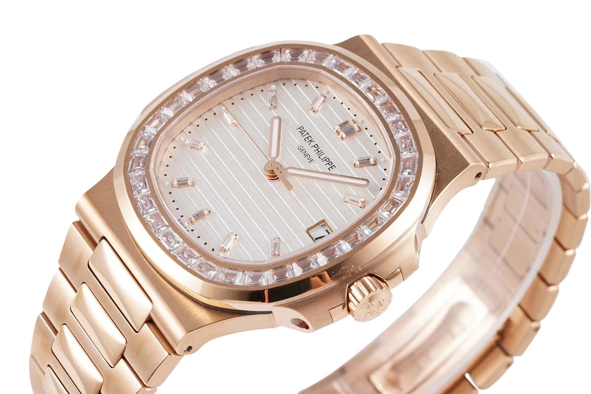 nautilus jumbo 5711/1r white dial with Di*m*nd bezel