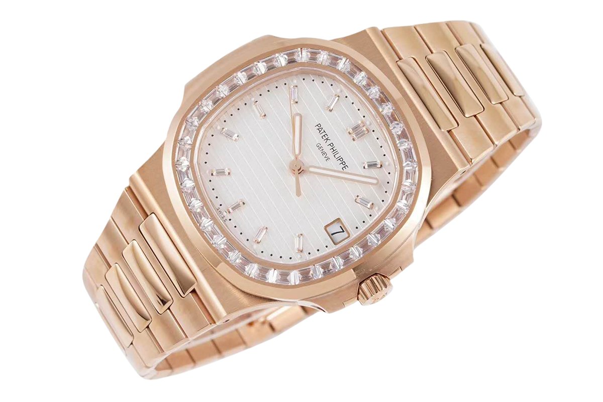 nautilus jumbo 5711/1r white dial with Di*m*nd bezel