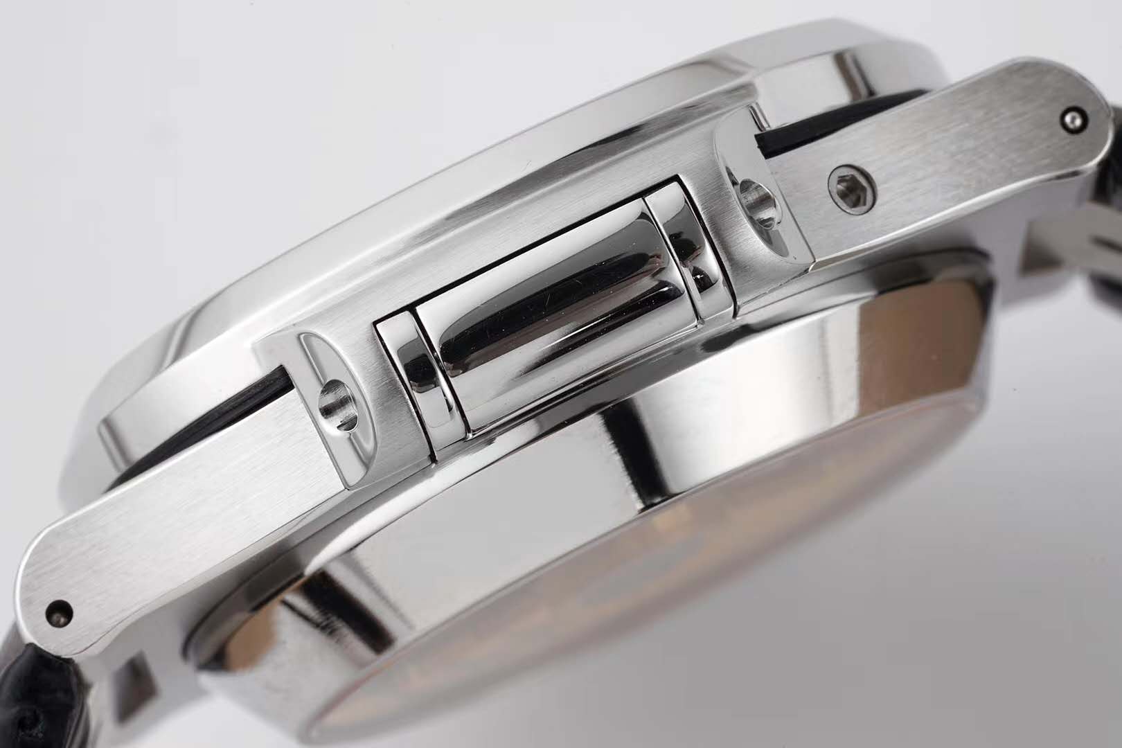 Nautilus 5980/1A-001 Blue Dial in Steel on Leather Strap