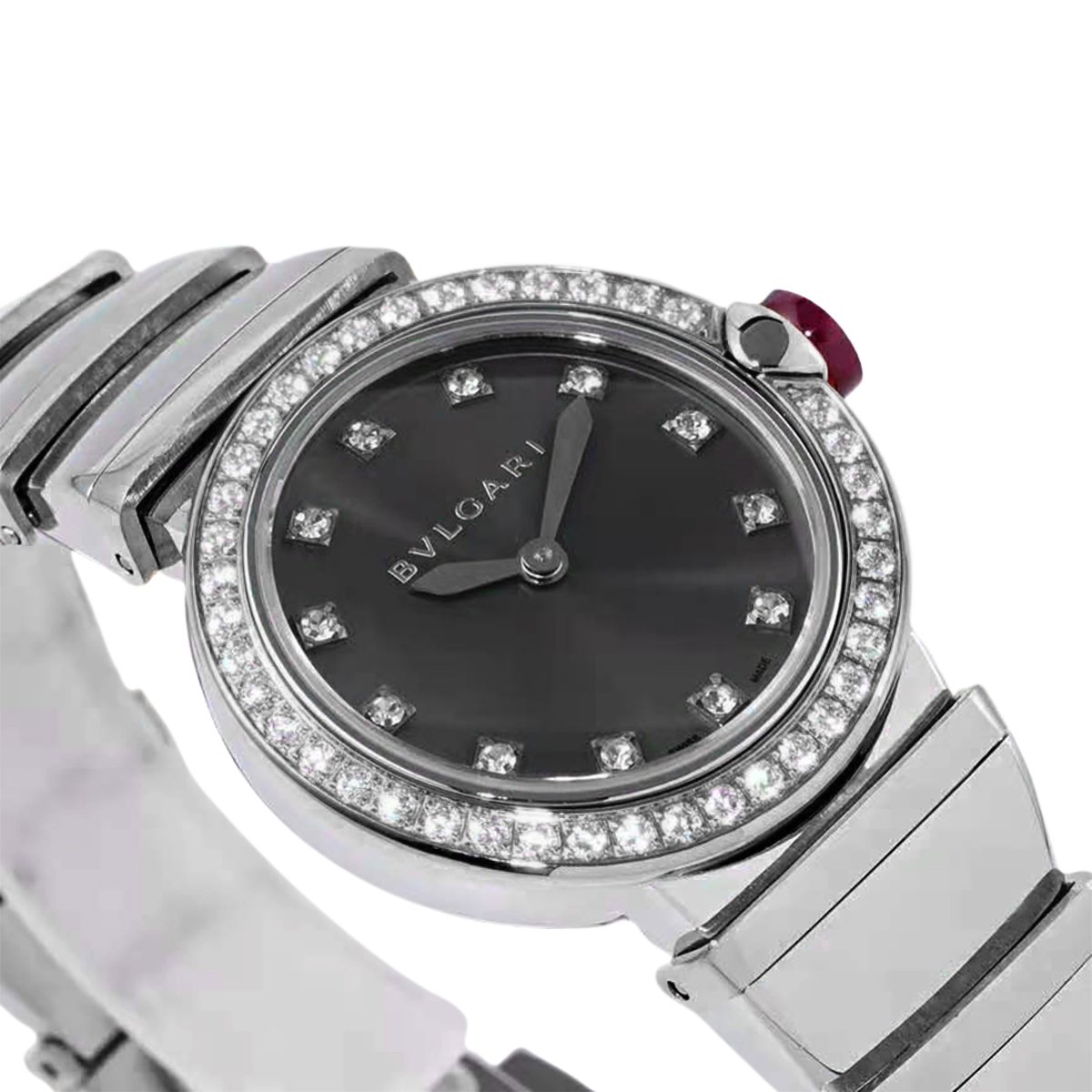 lvcea grey dial in steel with Di*m*nd bezel
