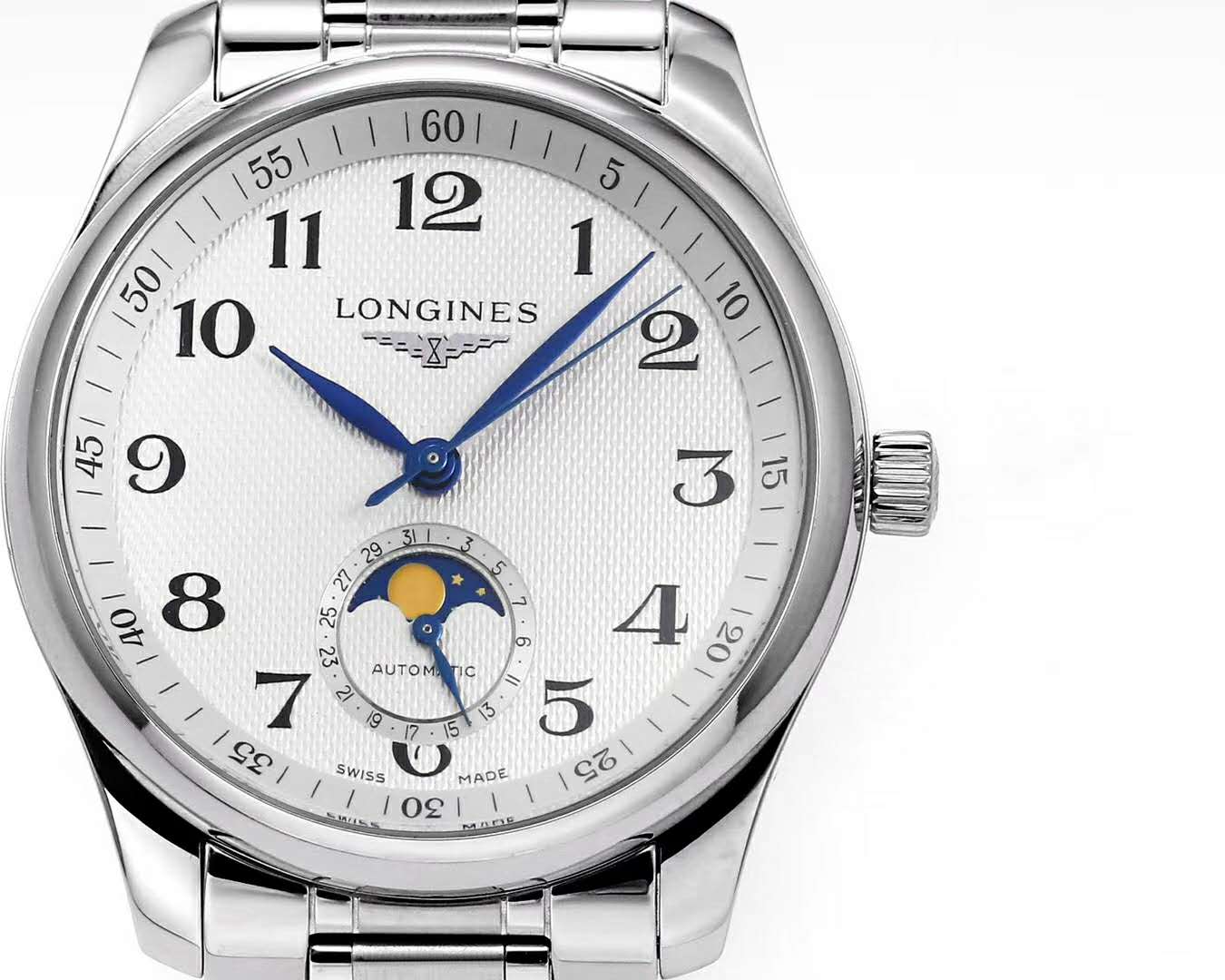 Master Collection Moonphrase White Dial on Bracelet