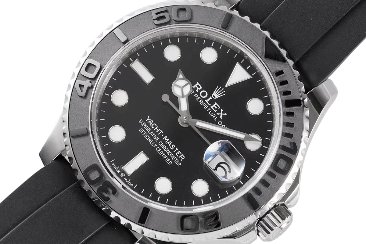 Yacht-Master 42 226659 White Gold on Oysterflex Strap