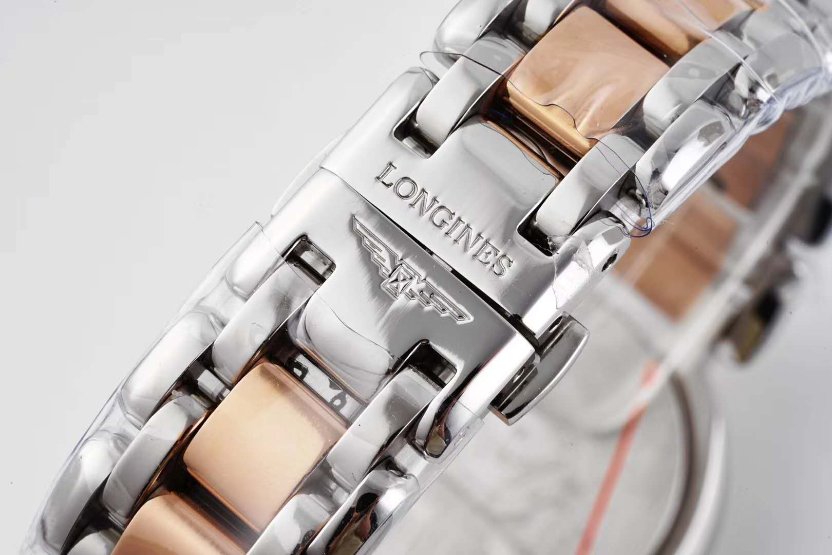 primaluna mop white dial with Di*m*nd markers in rose gold