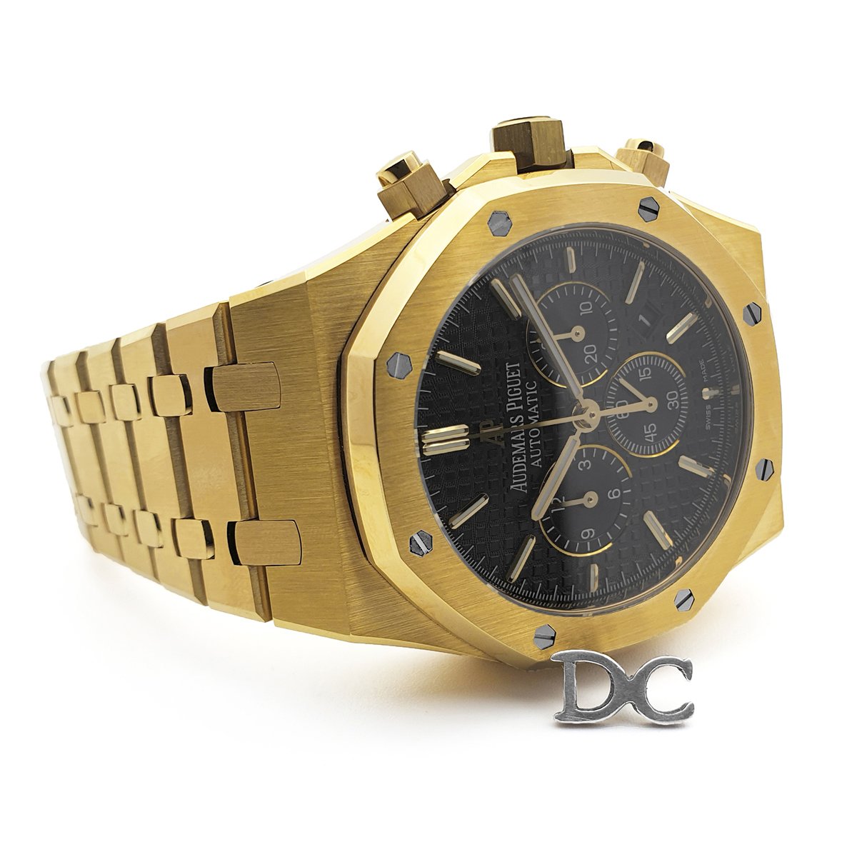 Royal Oak Self-Winding Chronograph White Dial in Yellow Gold