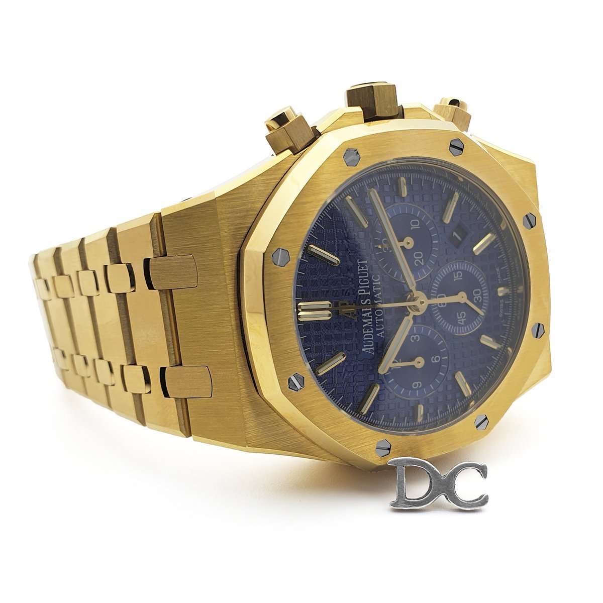 Royal Oak Self-Winding Chronograph Blue Dial in Yellow Gold