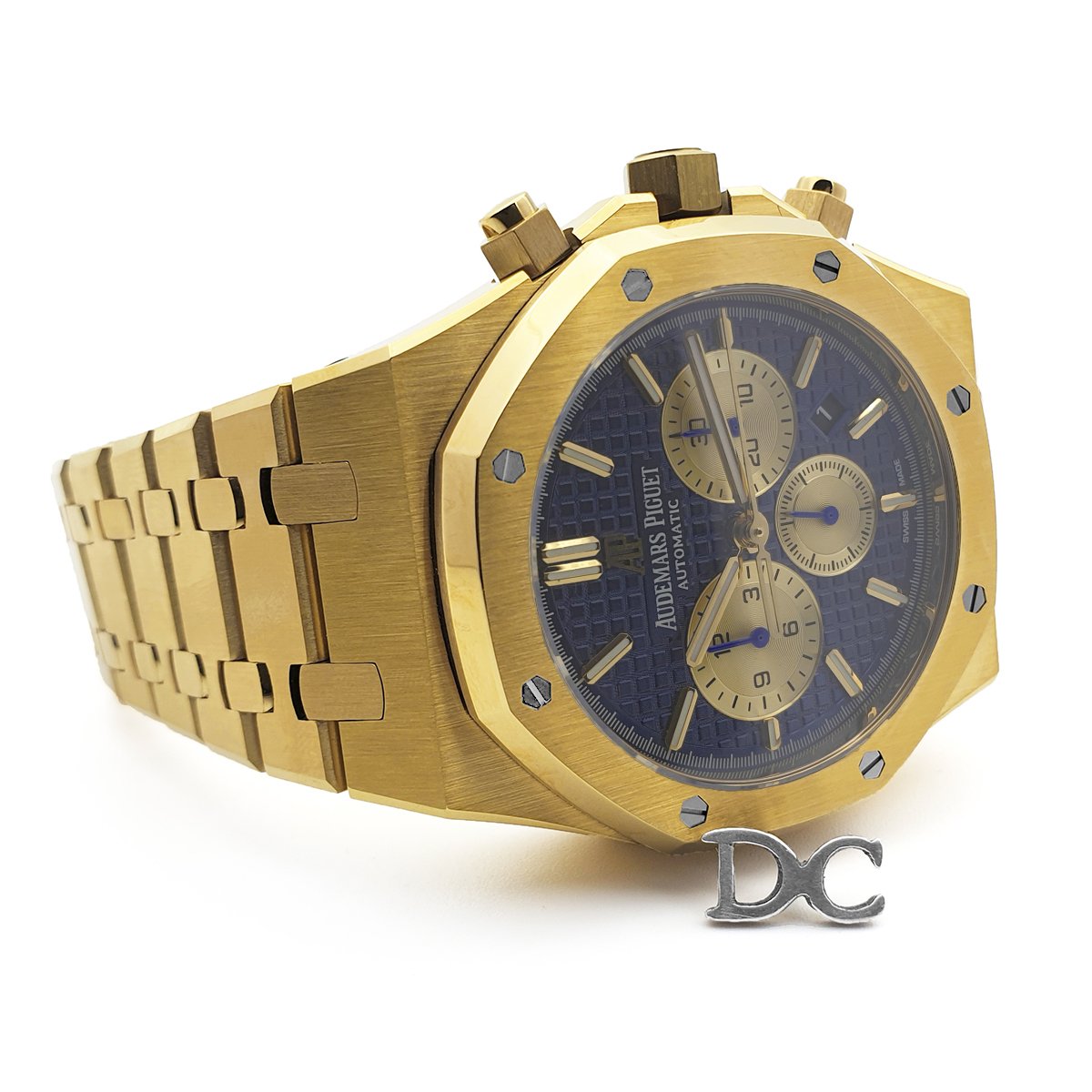 Royal Oak Self-Winding Chronograph Blue/Gold Dial in Yellow Gold
