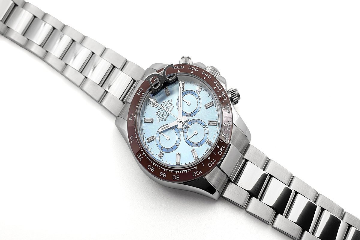 daytona 116506 platinum ice blue dial with Di*m*nd markers