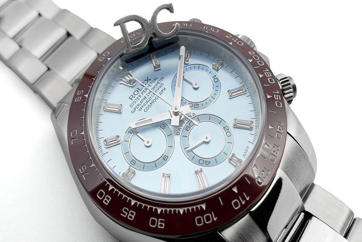 daytona 116506 platinum ice blue dial with Di*m*nd markers