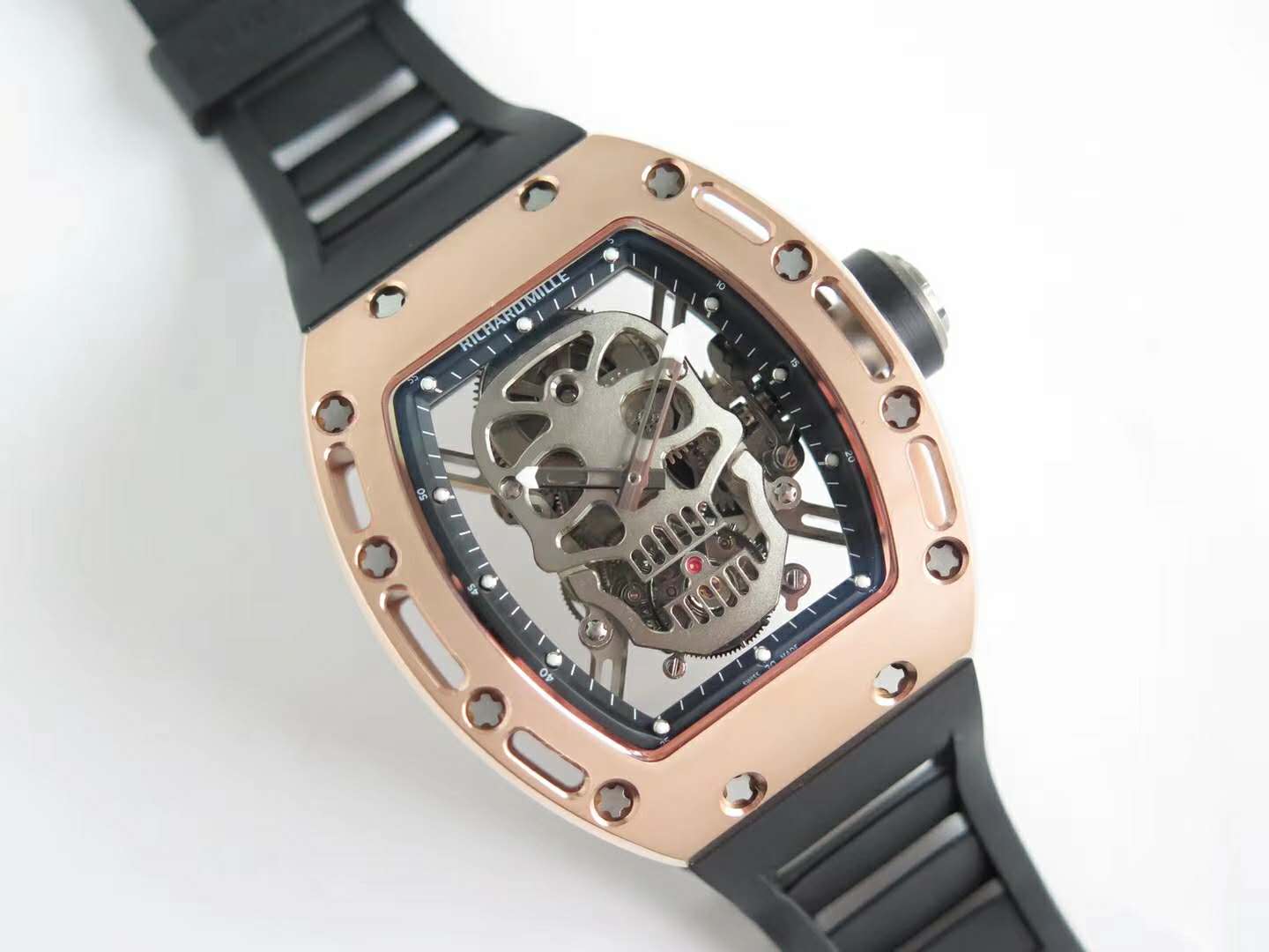 RM 052-01 Tourbillon Skull in Rose Gold