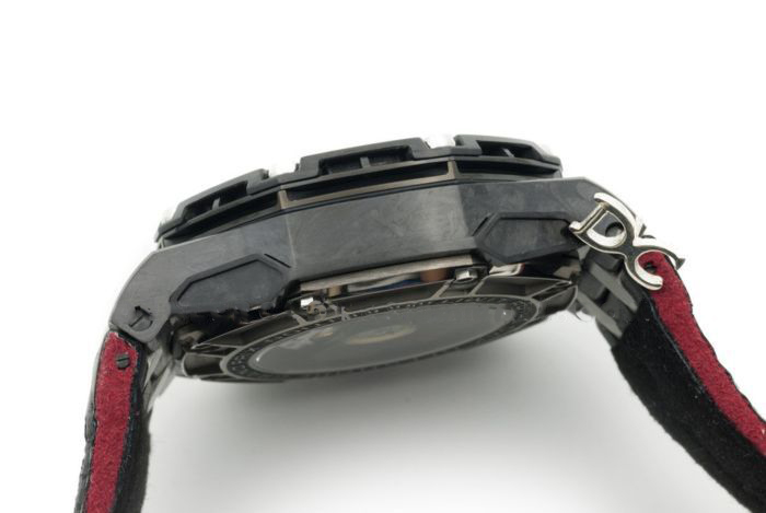 Royal Oak Offshore 26290IO 44mm Ceramic JF Black/Red Dial on Black Leather Strap A3126