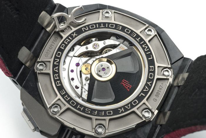 Royal Oak Offshore 26290IO 44mm Ceramic JF Black/Red Dial on Black Leather Strap A3126