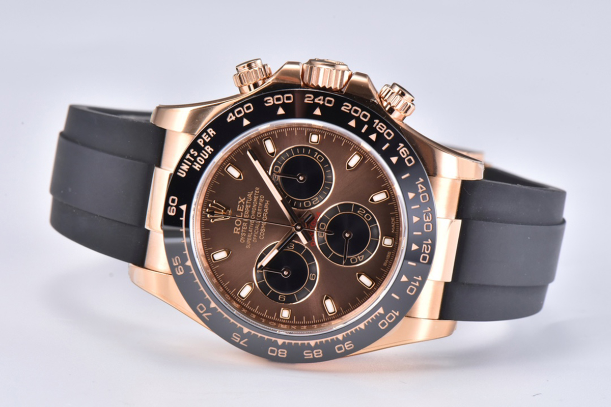 Daytona 116515LN Chocolate Dial with Stick Markers in Everose Gold