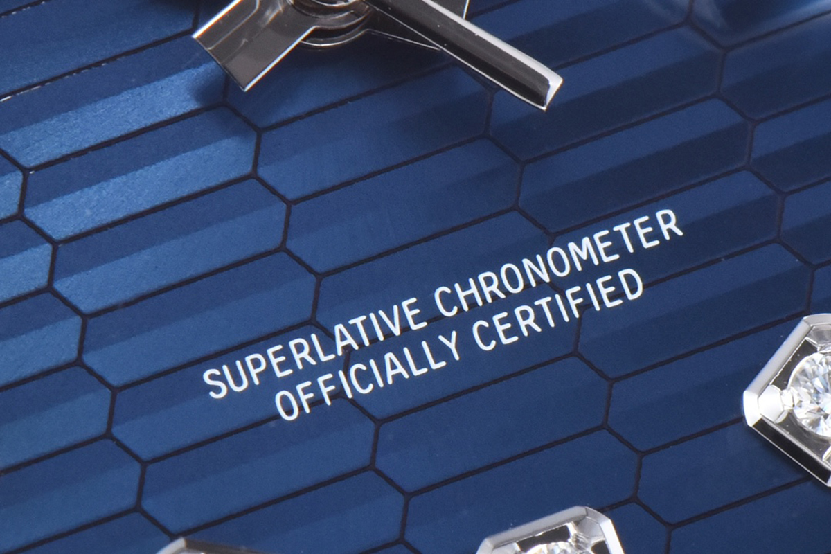 datejust 36 126234 blue motif dial with Di*m*nd marker in steel in jubilee bracelet