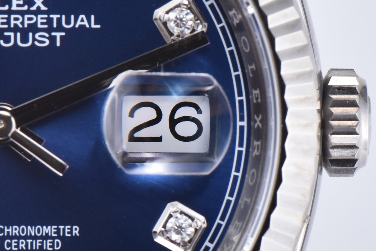 datejust 36 126234 bright blue dial with Di*m*nd marker in steel in jubilee bracelet