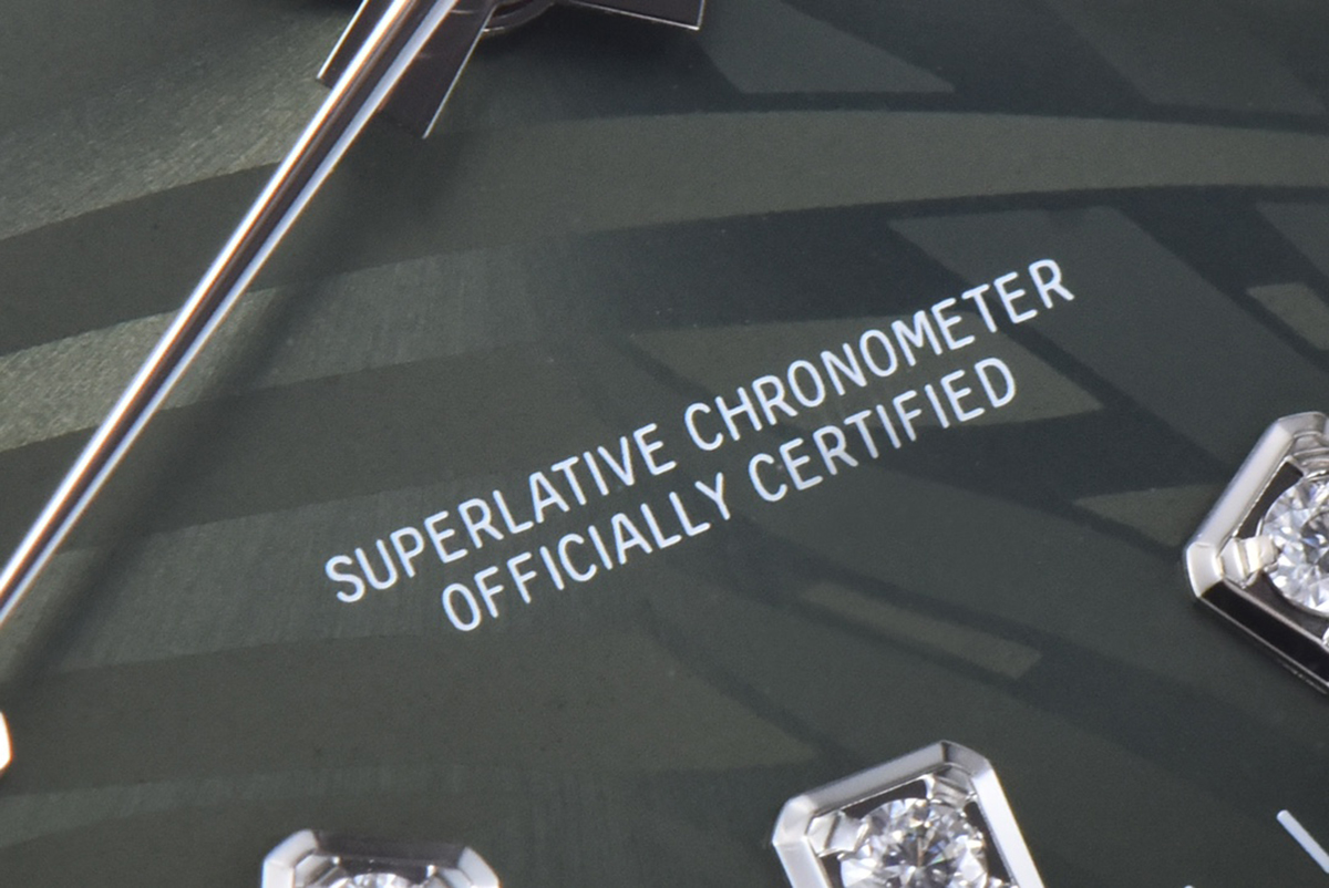 datejust 36 126334 olive green dial with Di*m*nd marker on jubilee bracelet