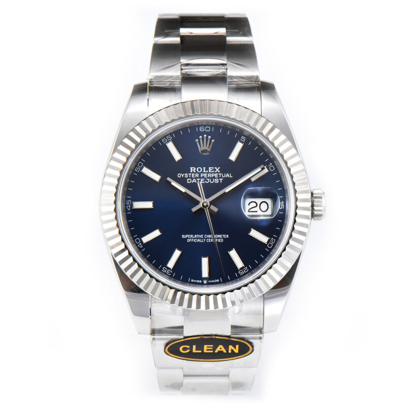 Datejust 36mm CF 126334 Blue Dial Stick Markers on Oyster Bracelet