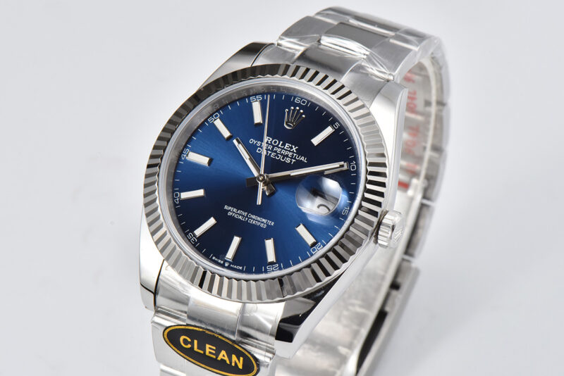 Datejust 36mm CF 126334 Blue Dial Stick Markers on Oyster Bracelet