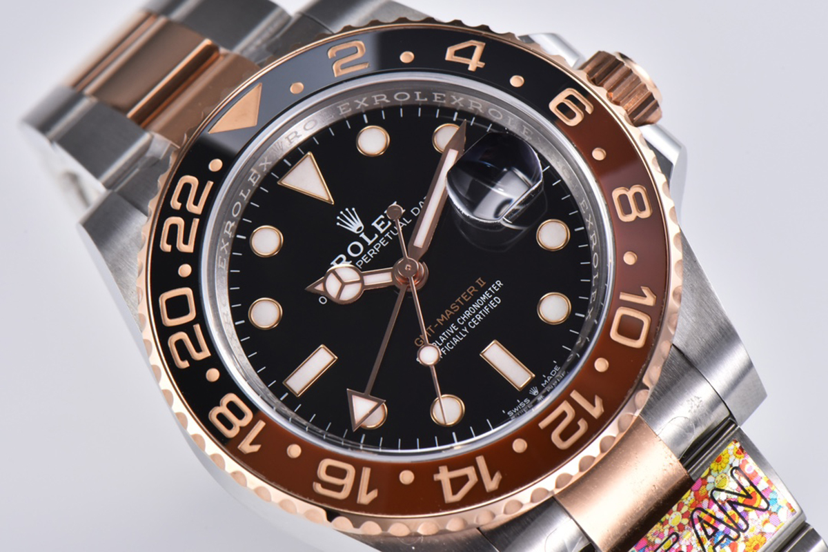 GMT Master II 126715 CHNR Clean Factory “Rootbeer” in Rose Gold and Steel