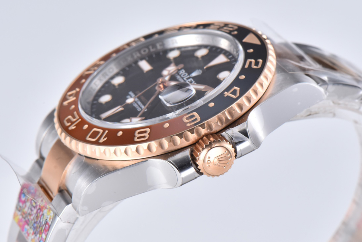 GMT Master II 126715 CHNR Clean Factory “Rootbeer” in Rose Gold and Steel