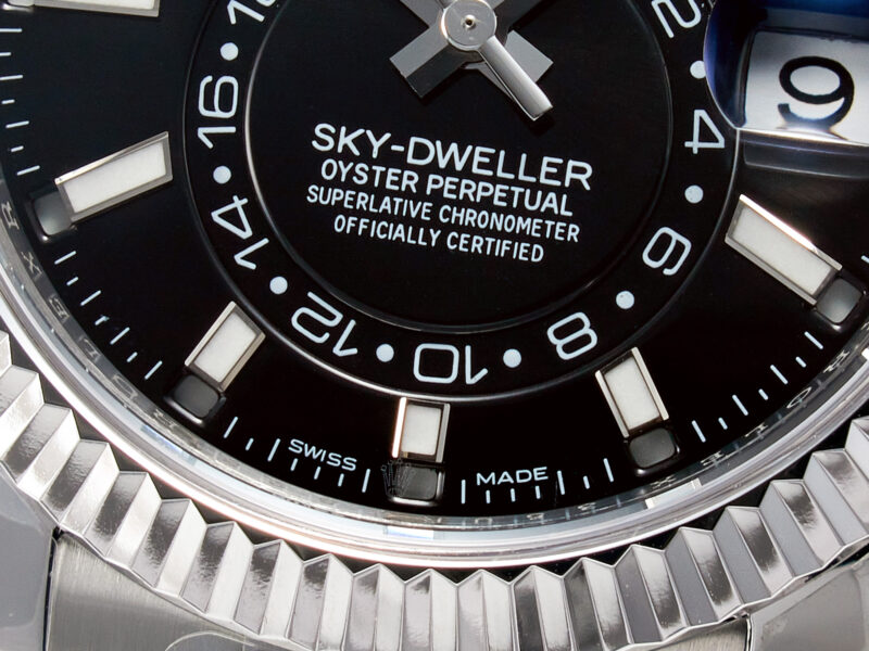 Sky-Dweller 326934 904L SS ZF 1:1 Best Edition Black Dial on SS Bracelet A2824