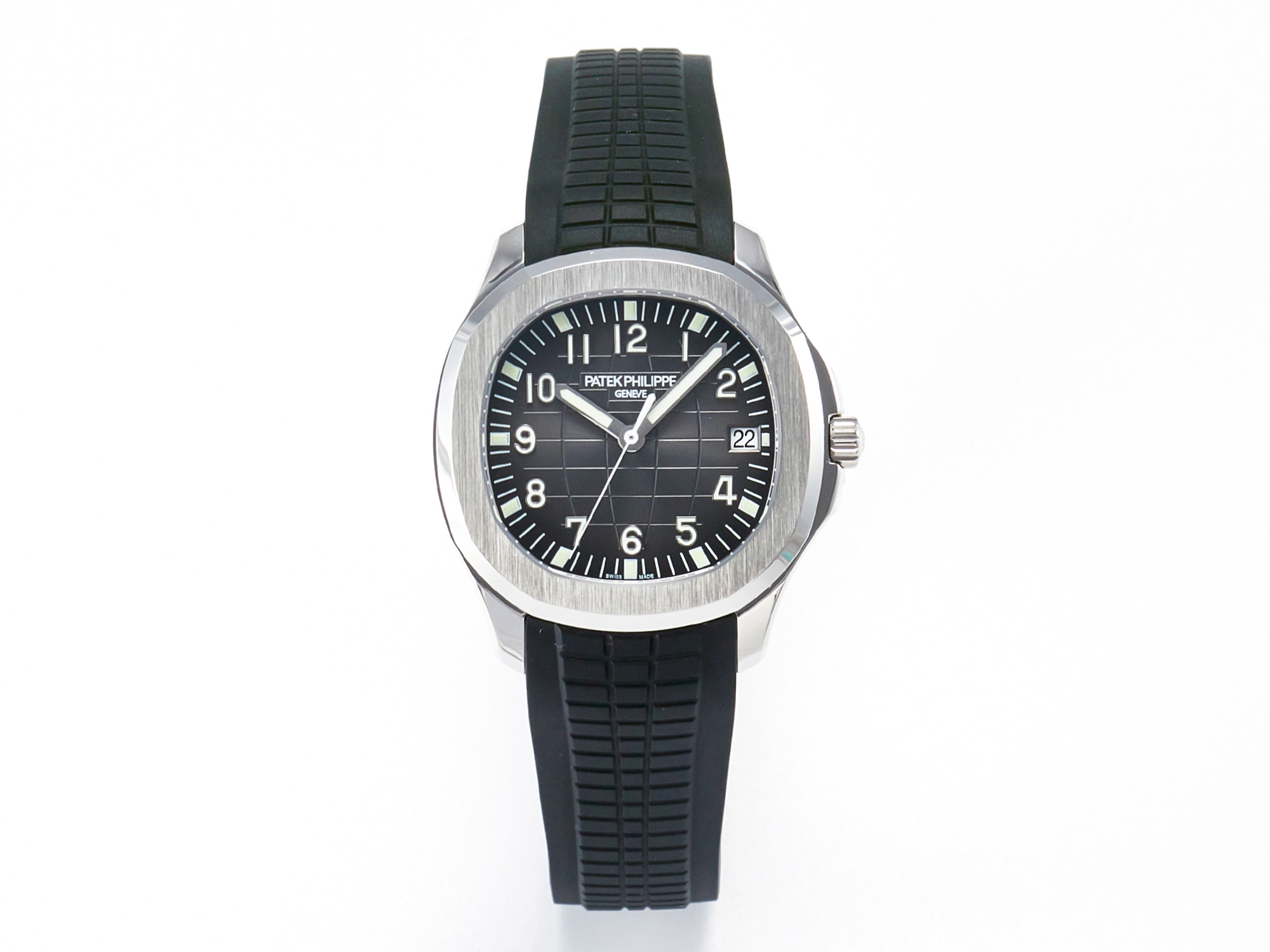 Aquanaut 5167 40mm SS 3KF 1:1 Best Edition Black Dial on Black Rubber Strap A330 Super Clone V3