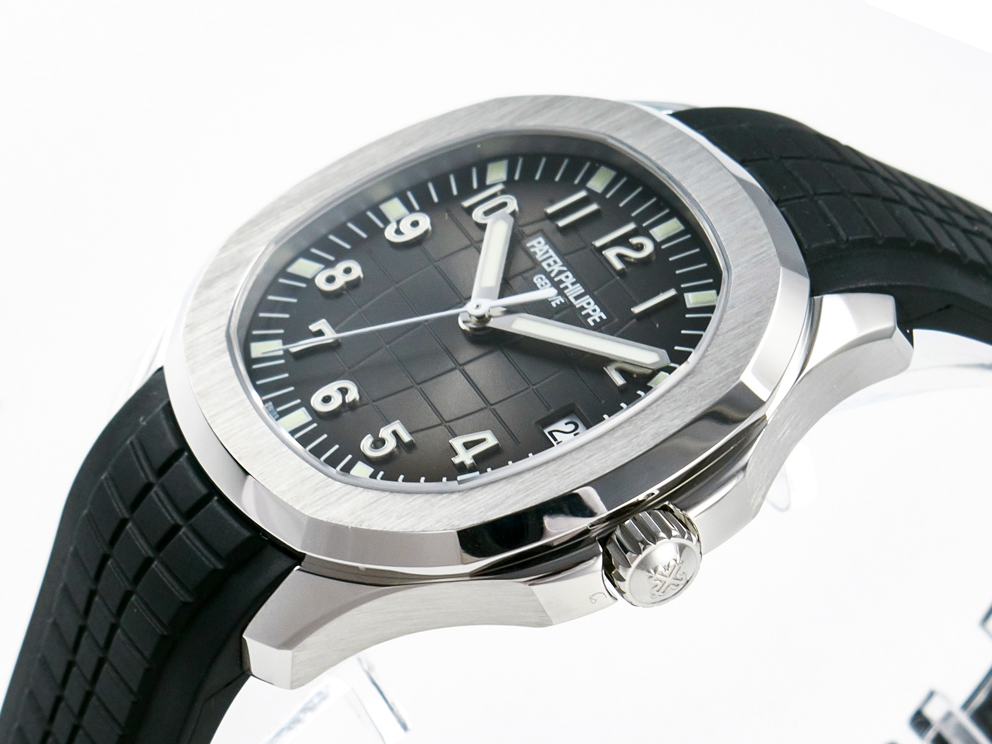 Aquanaut 5167 40mm SS 3KF 1:1 Best Edition Black Dial on Black Rubber Strap A330 Super Clone V3