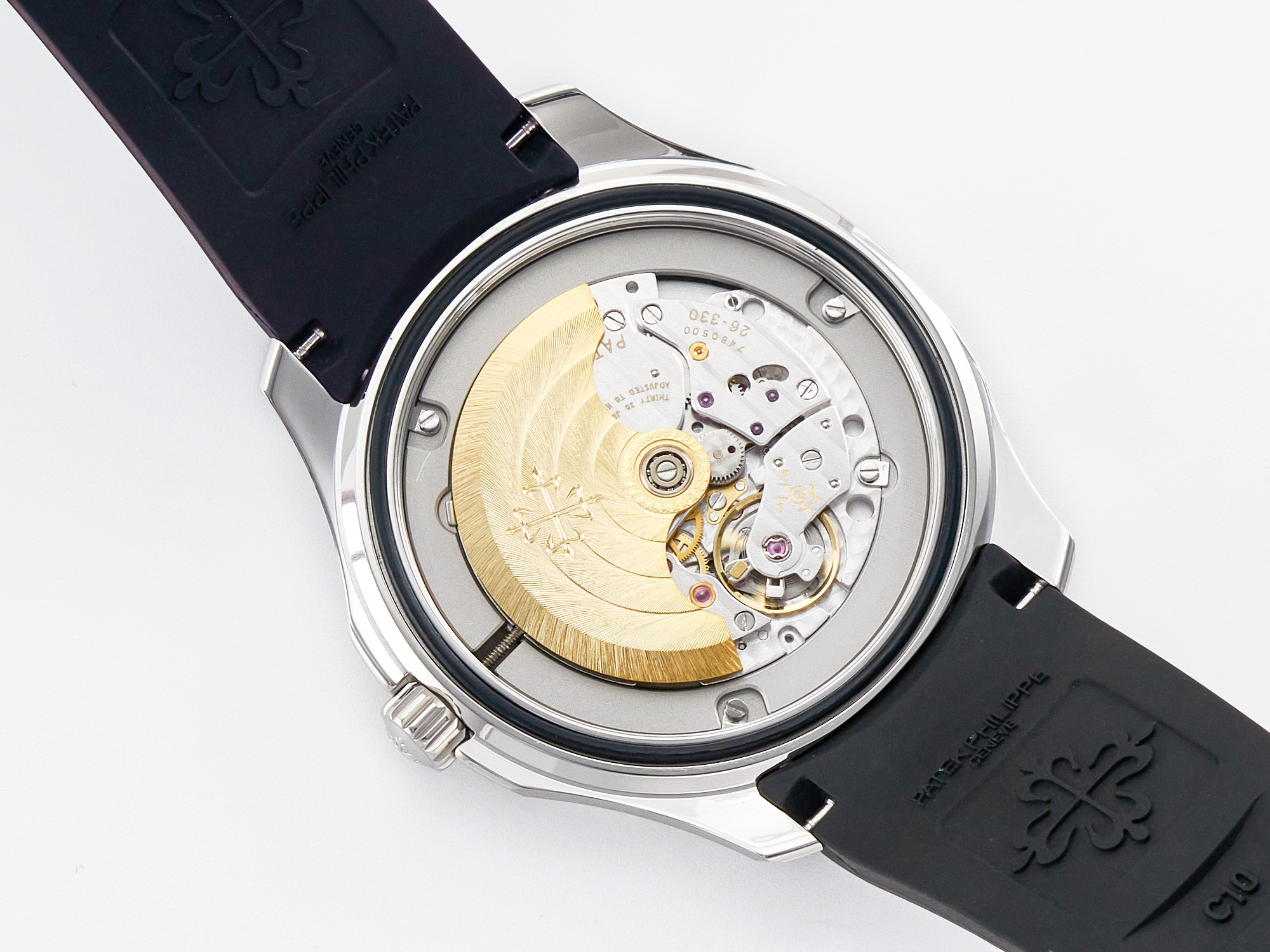 Aquanaut 5167 40mm SS 3KF 1:1 Best Edition Black Dial on Black Rubber Strap A330 Super Clone V3