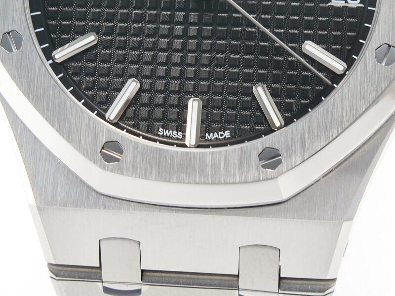 Royal Oak 41mm 15500 SS ZF 1:1 Best Edition Black Textured Dial on SS Bracelet SA4302 Super Clone V3