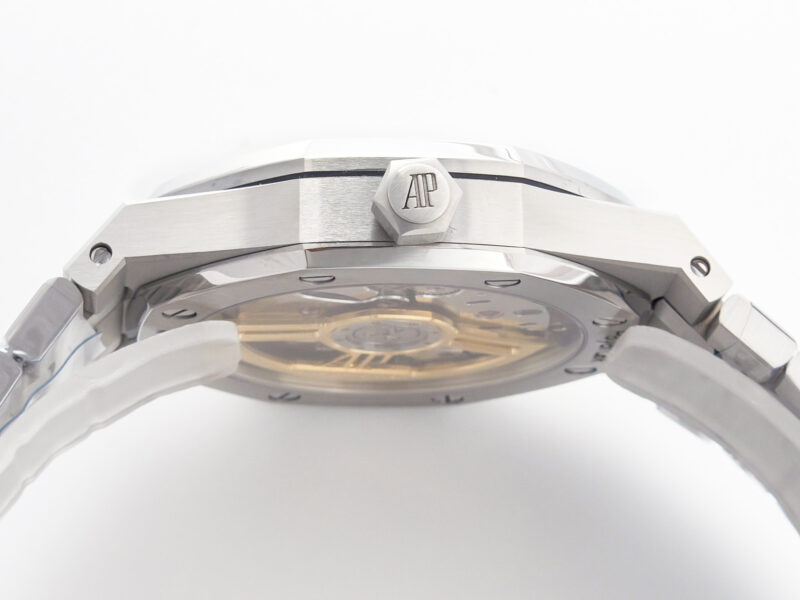 Royal Oak 41mm 15500 SS ZF 1:1 Best Edition Black Textured Dial on SS Bracelet SA4302 Super Clone V3