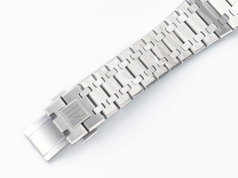 Royal Oak 41mm 15500 SS ZF 1:1 Best Edition Black Textured Dial on SS Bracelet SA4302 Super Clone V3