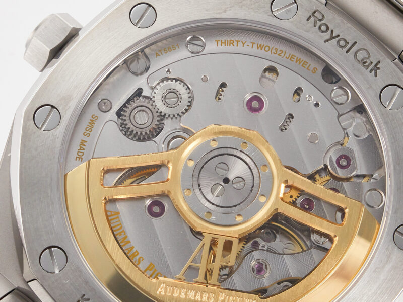 Royal Oak 41mm 15500 SS ZF 1:1 Best Edition Blue Textured Dial on SS Bracelet SA4302 Super Clone V3