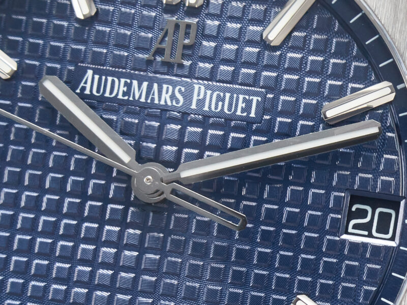 Royal Oak 41mm 15500 SS ZF 1:1 Best Edition Blue Textured Dial on SS Bracelet SA4302 Super Clone V3