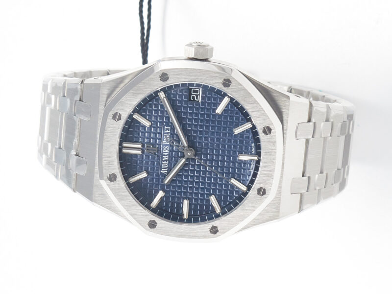 Royal Oak 41mm 15500 SS ZF 1:1 Best Edition Blue Textured Dial on SS Bracelet SA4302 Super Clone V3