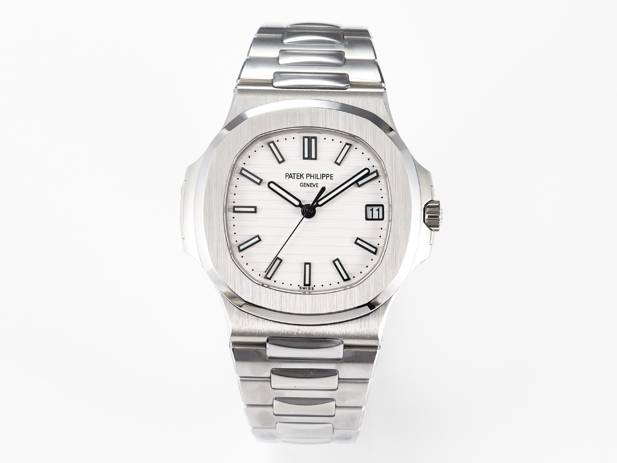 Nautilus 5711 3KF 1:1 Best Edition White Dial on SS Bracelet A324 Super Clone V2