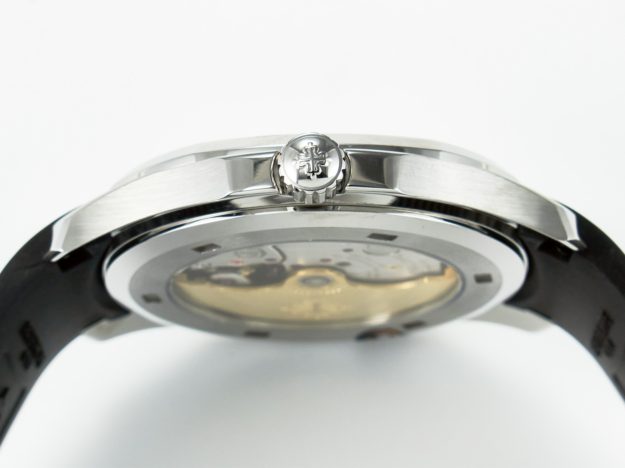 Aquanaut 5167A SS ZF 1:1 Best Edition Black Dial on Black Rubber Strap A324 Super Clone(New clasp)