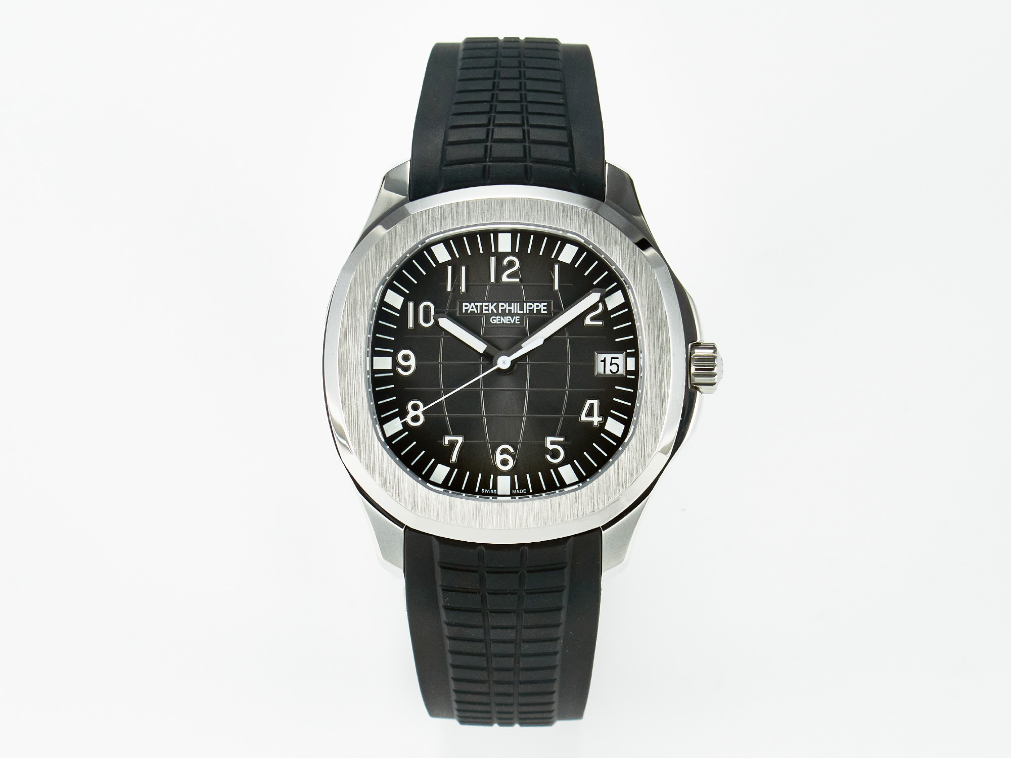Aquanaut 5167A SS ZF 1:1 Best Edition Black Dial on Black Rubber Strap A324 Super Clone(New clasp)
