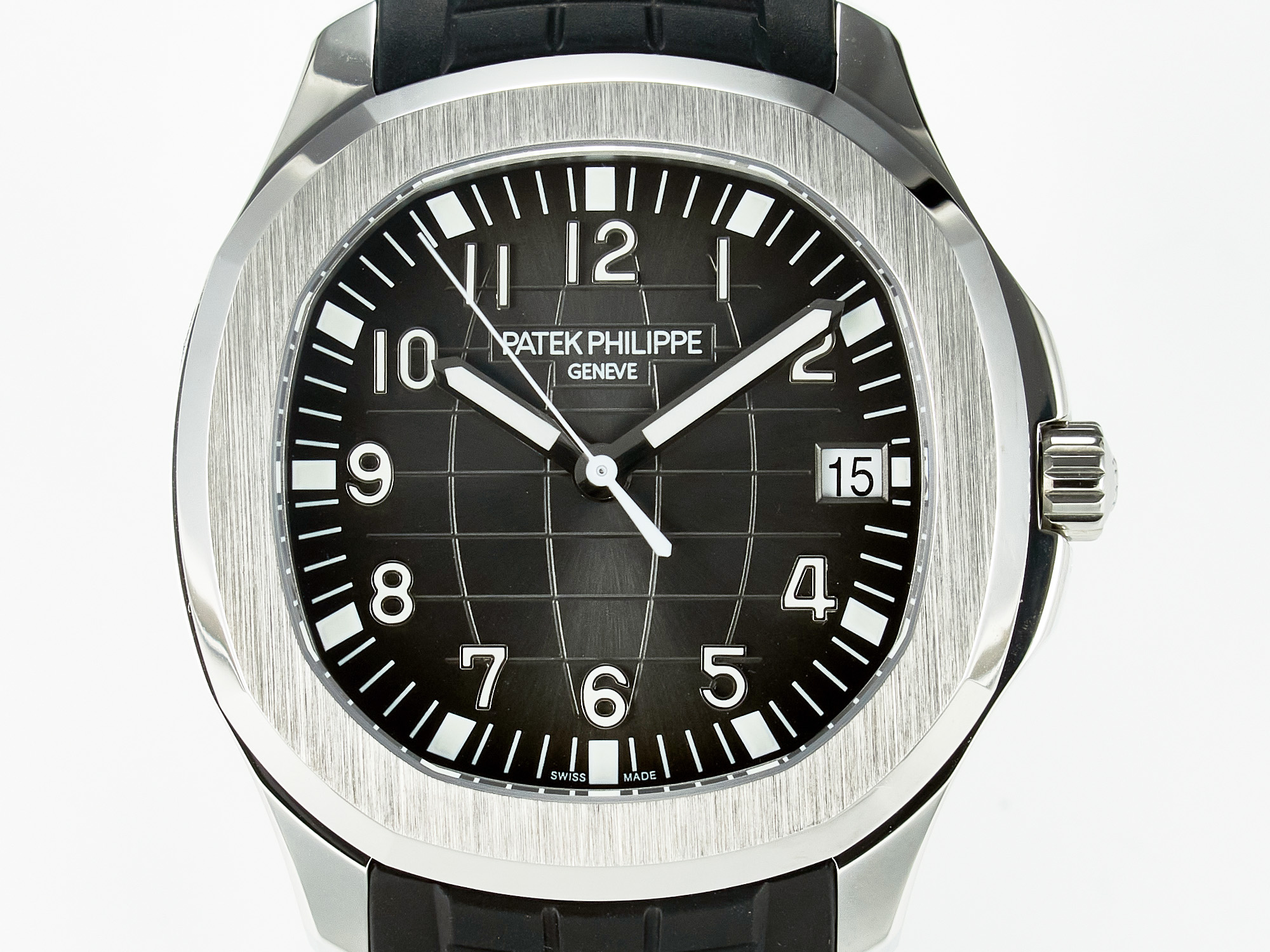 Aquanaut 5167A SS ZF 1:1 Best Edition Black Dial on Black Rubber Strap A324 Super Clone(New clasp)