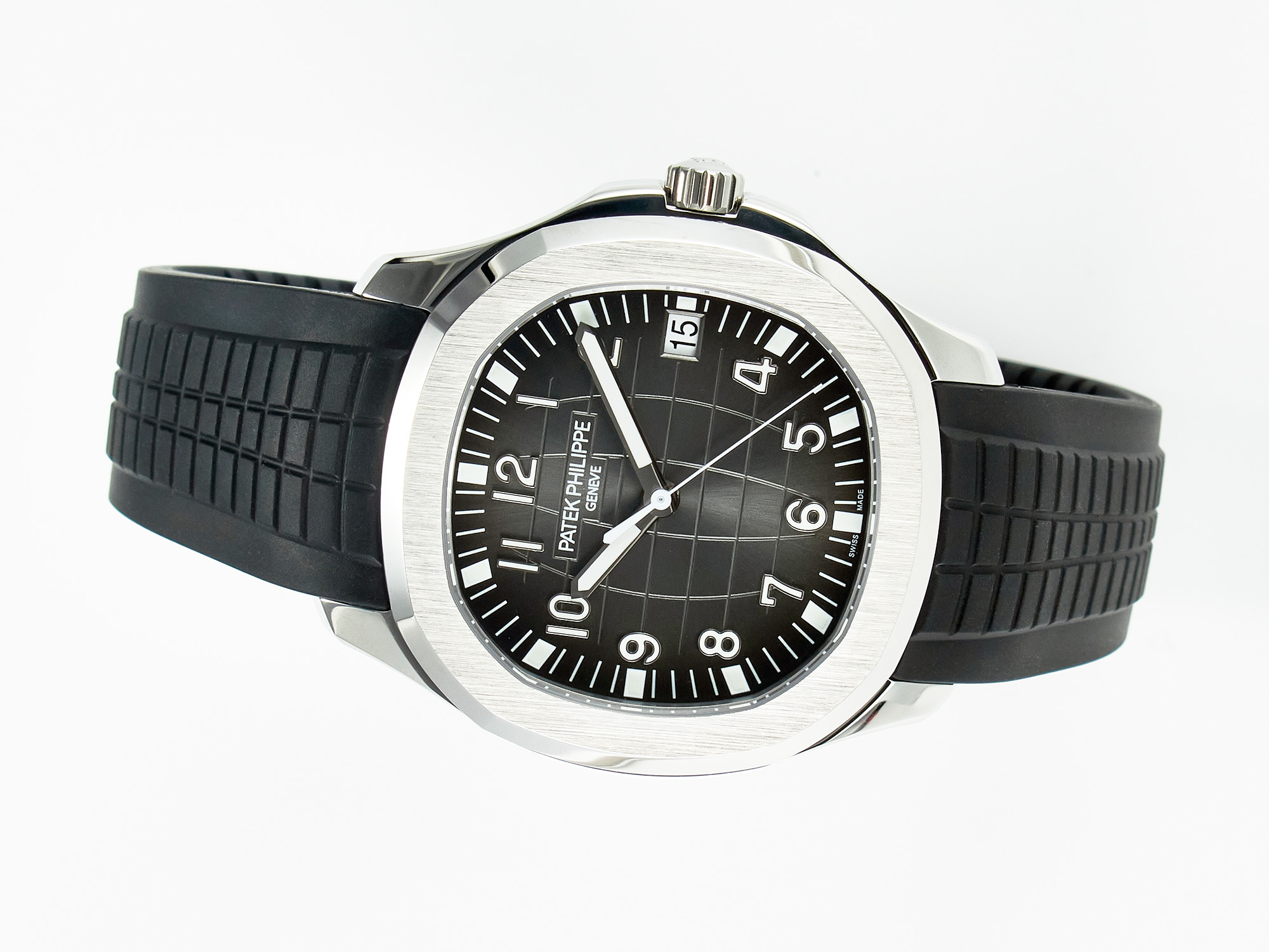Aquanaut 5167A SS ZF 1:1 Best Edition Black Dial on Black Rubber Strap A324 Super Clone(New clasp)