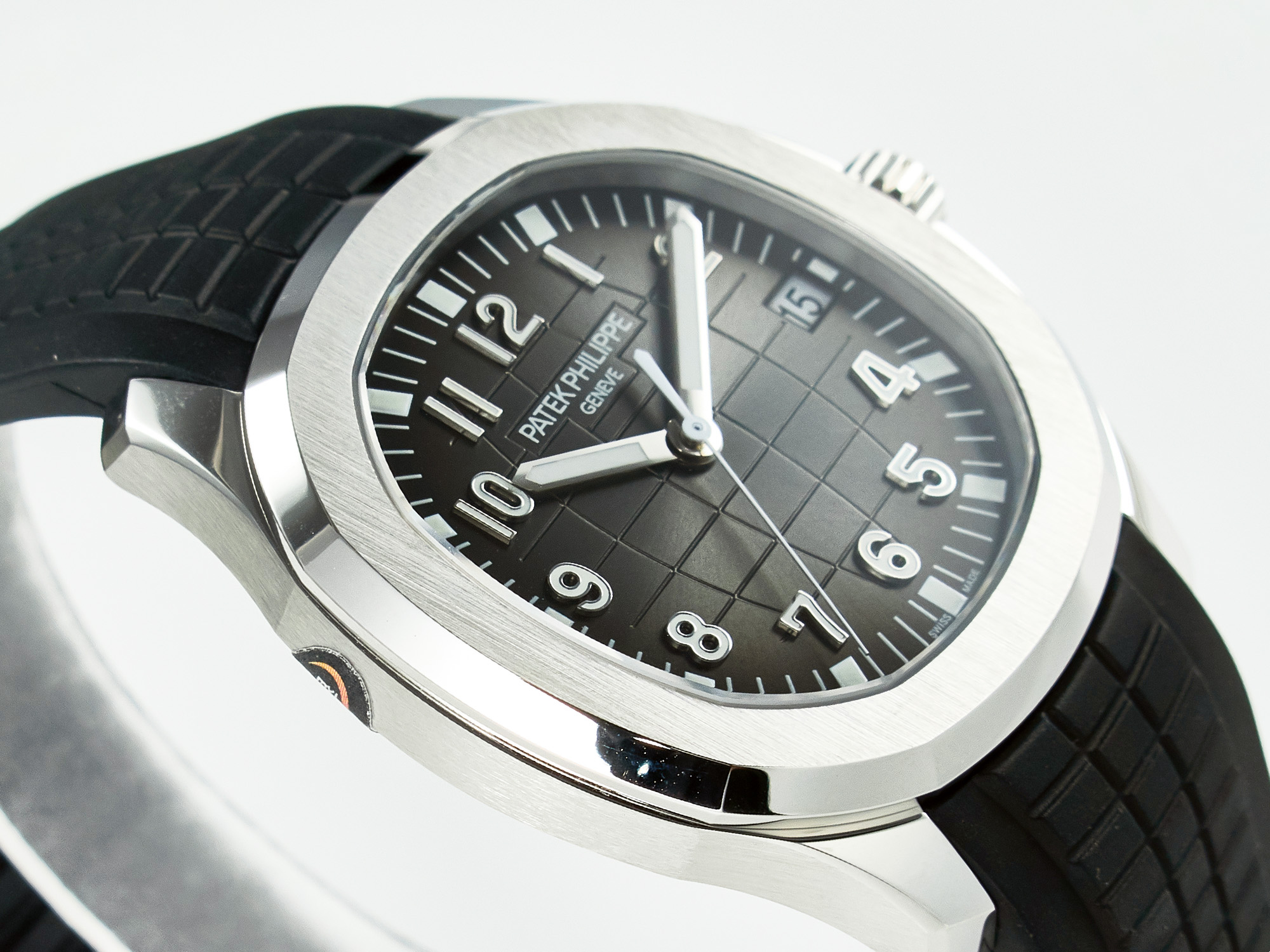 Aquanaut 5167A SS ZF 1:1 Best Edition Black Dial on Black Rubber Strap A324 Super Clone(New clasp)