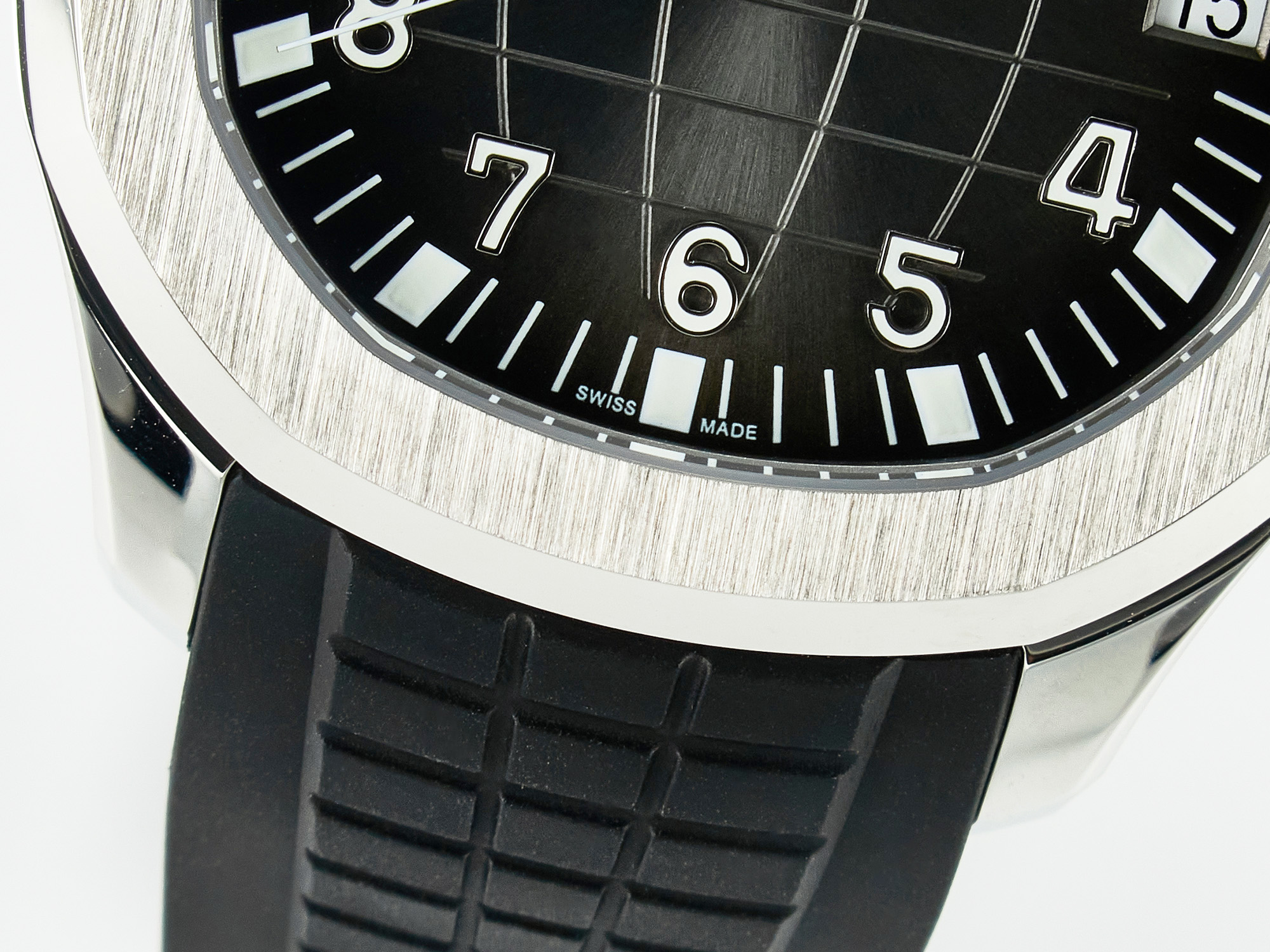 Aquanaut 5167A SS ZF 1:1 Best Edition Black Dial on Black Rubber Strap A324 Super Clone(New clasp)