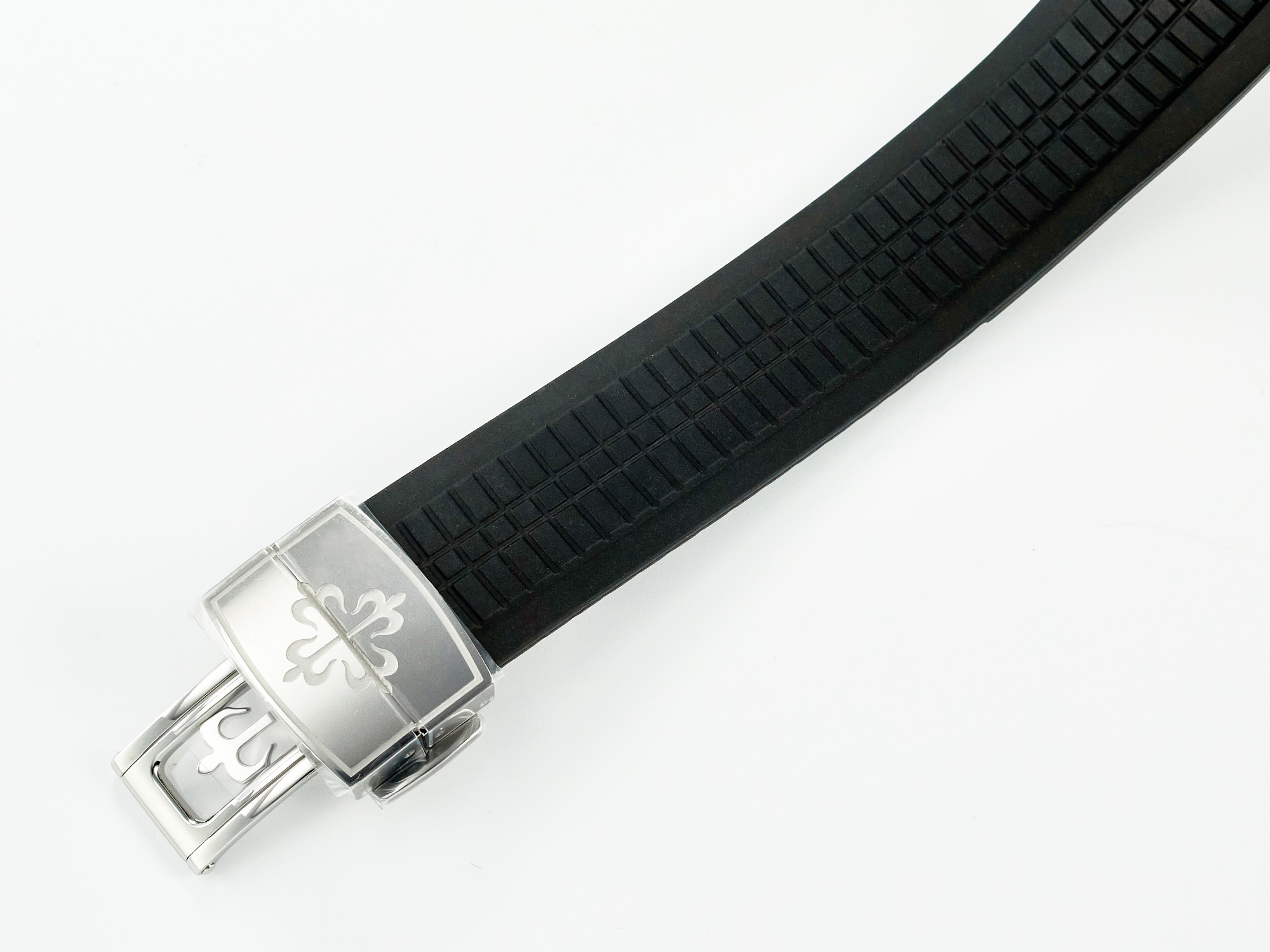 Aquanaut 5167A SS ZF 1:1 Best Edition Black Dial on Black Rubber Strap A324 Super Clone(New clasp)