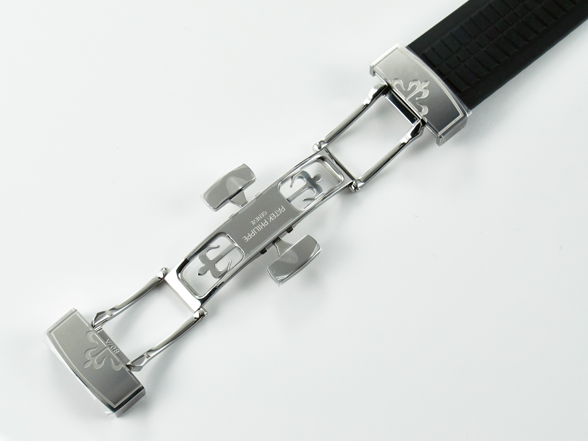 Aquanaut 5167A SS ZF 1:1 Best Edition Black Dial on Black Rubber Strap A324 Super Clone(New clasp)