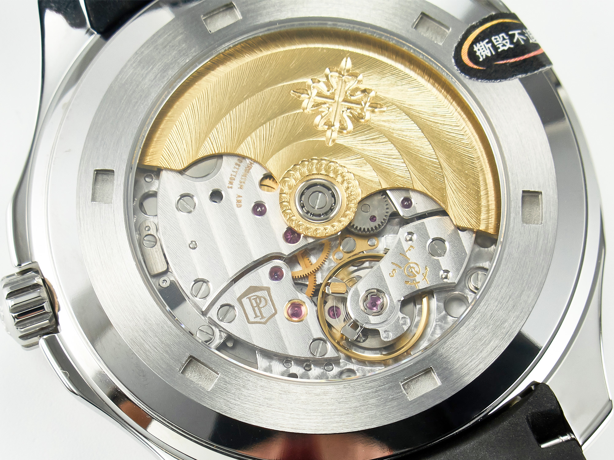 Aquanaut 5167A SS ZF 1:1 Best Edition Black Dial on Black Rubber Strap A324 Super Clone(New clasp)